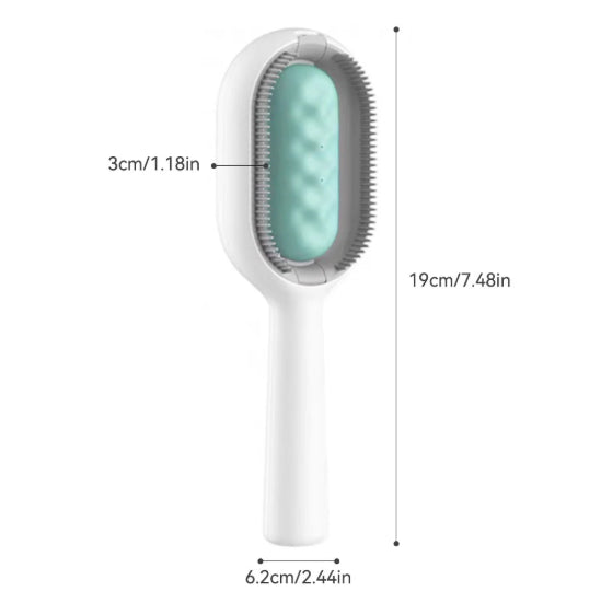 Escova Aparadora de Pelos Para Gatos e Cachorros Removedor de Pelos e Banho Seco