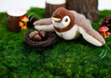 Brinquedo Interativo para Gatos em Formato de Pássaro com Sons e Movimento