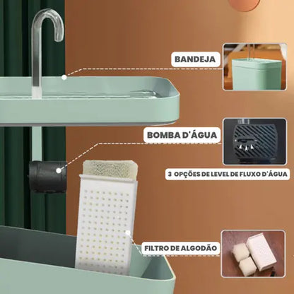 Bebedouro com Fonte Silenciosa e Água Corrente