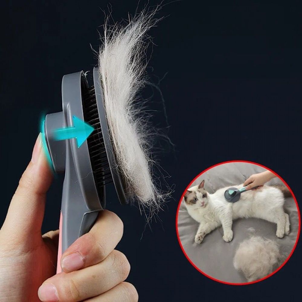 Escova para Gatos que Remove Pelos Soltos
