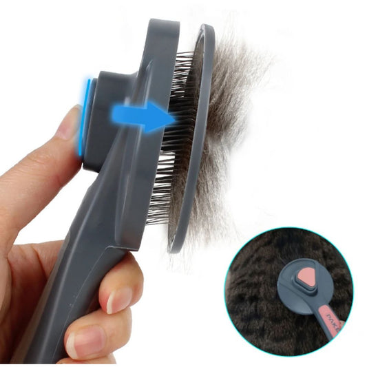 Escova para Gatos que Remove Pelos Soltos