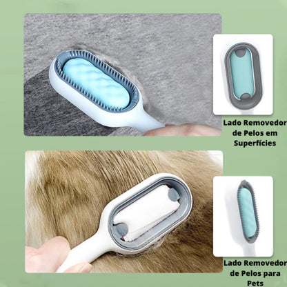 Escova Aparadora de Pelos Para Gatos e Cachorros Removedor de Pelos e Banho Seco