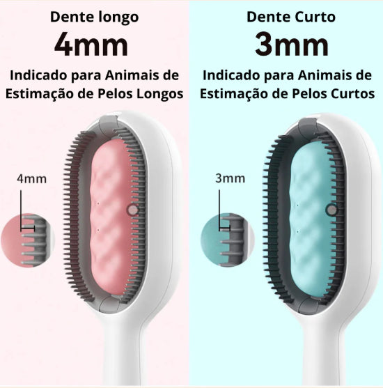 Escova Aparadora de Pelos Para Gatos e Cachorros Removedor de Pelos e Banho Seco