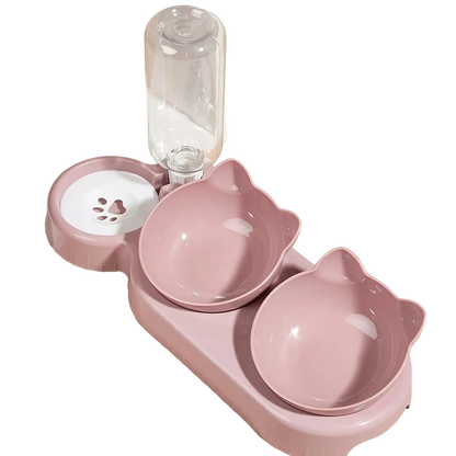 Comedouro e Bebedouro para Pet 3 em 1