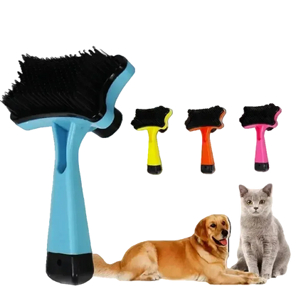 Escova Autolimpante para Pets com Função Massageadora