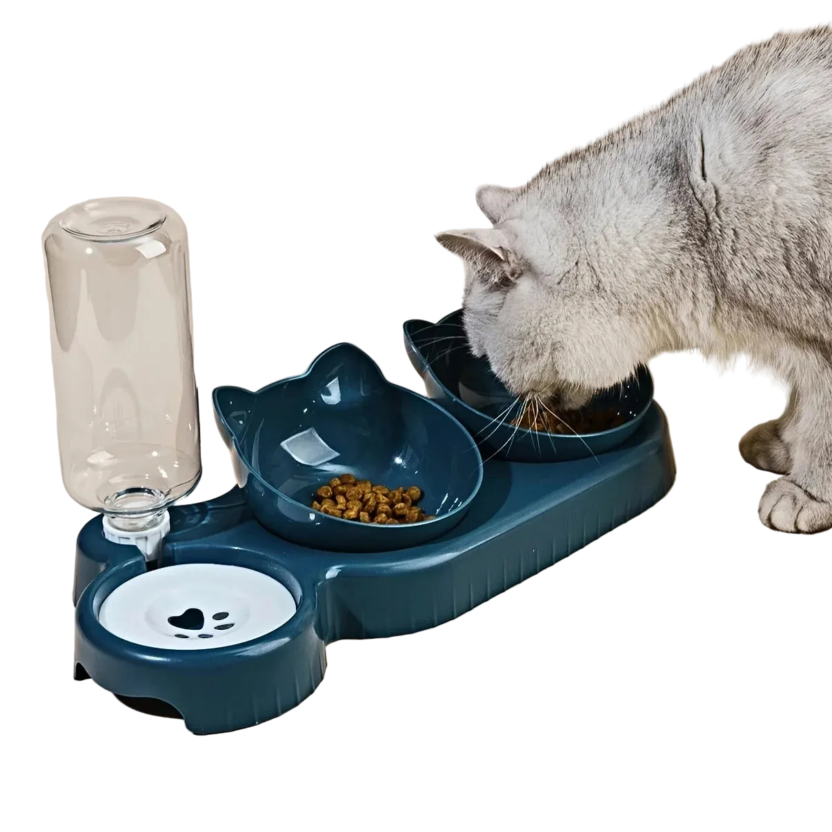 Comedouro e Bebedouro para Pet 3 em 1