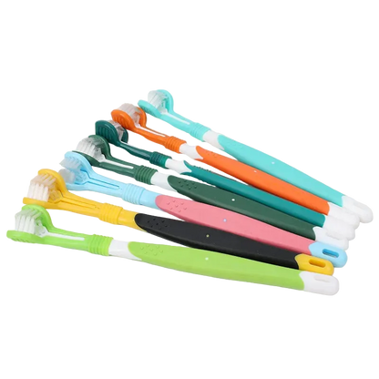 Escova de Dentes Pet 3 Lados – Limpeza Completa em Menos Tempo