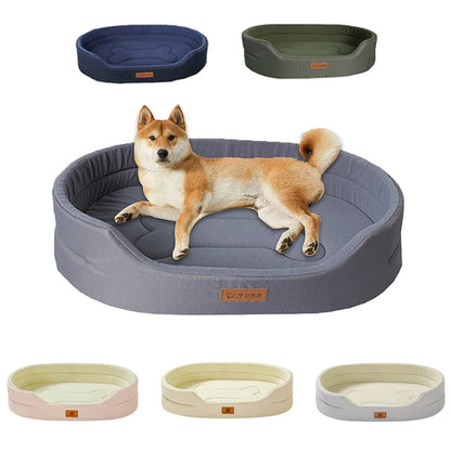 Cama Dupla Face para Cães Conforto para o Inverno com Capa Removível