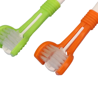 Escova de Dentes Pet 3 Lados – Limpeza Completa em Menos Tempo