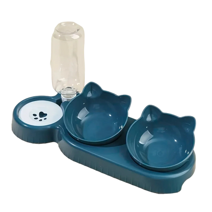 Comedouro e Bebedouro para Pet 3 em 1