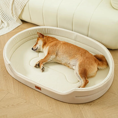 Cama Dupla Face para Cães Conforto para o Inverno com Capa Removível