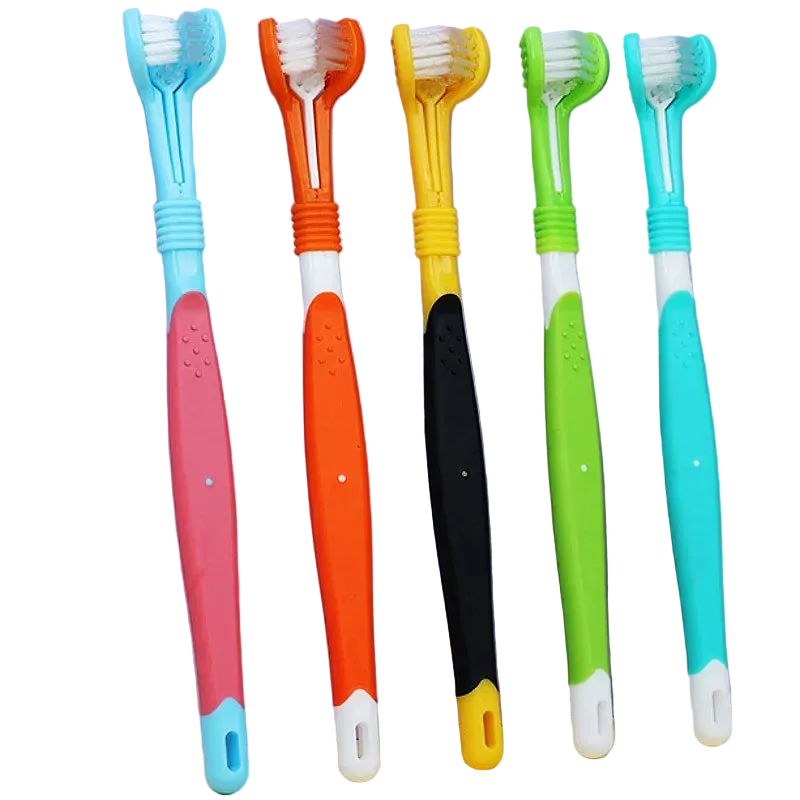 Escova de Dentes Pet 3 Lados – Limpeza Completa em Menos Tempo