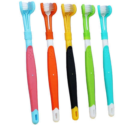 Escova de Dentes Pet 3 Lados – Limpeza Completa em Menos Tempo