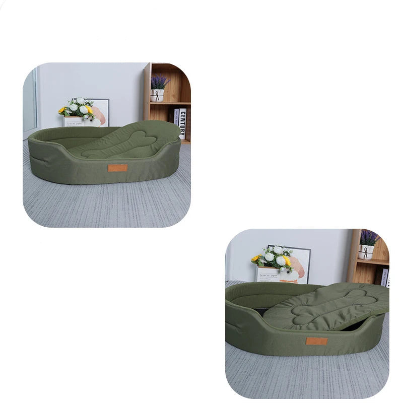 Cama Dupla Face para Cães Conforto para o Inverno com Capa Removível